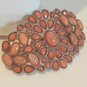 Teardrop Stone Design Bracelet in Orange stones